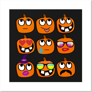 Pumpkin Emoji Shirt - Pumpkin Emoji Design, Pumpkin Design Posters and Art